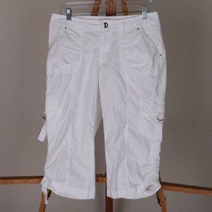 INC International Concepts Capri Casual Dress Pants Women's 4 White